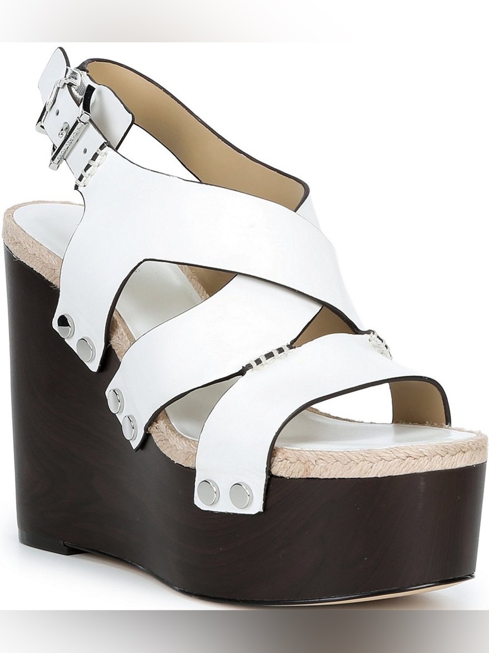 Michael Kors white wedges